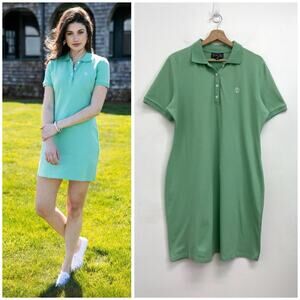 Kiel James Patrick Anchor Polo Dress Pique Cotton Preppy Nautical Coastal XXL